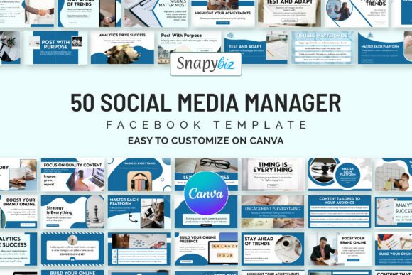 Download Social Media Manager FB Canva Templates - Premium Resources