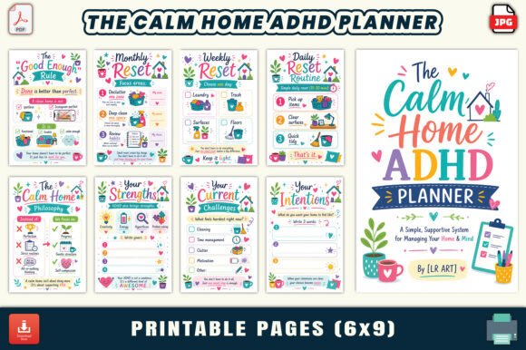 Download The Calm Home ADHD Planner - Adhd planner Collection