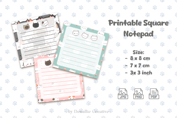 Download Cat Notepad Printable - Notepad Collection