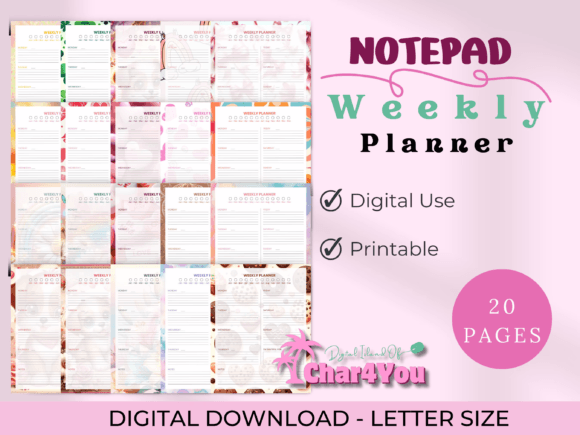 Download Digital Notepad Weekly Planner - Notepad Collection
