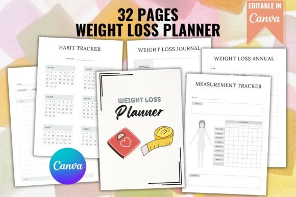 Download 32 Pages Weight Loss Planner - Premium Resources